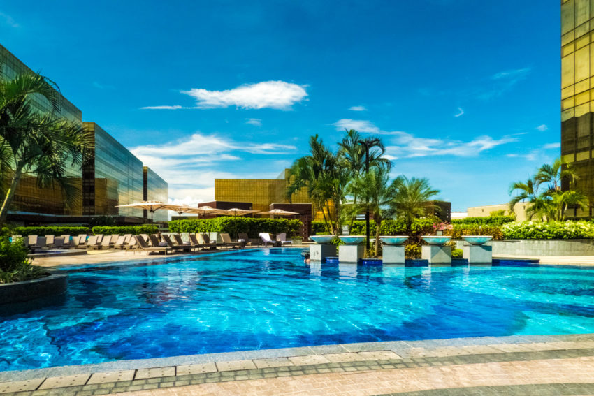 Pool at Nuwa Hotel, Manila